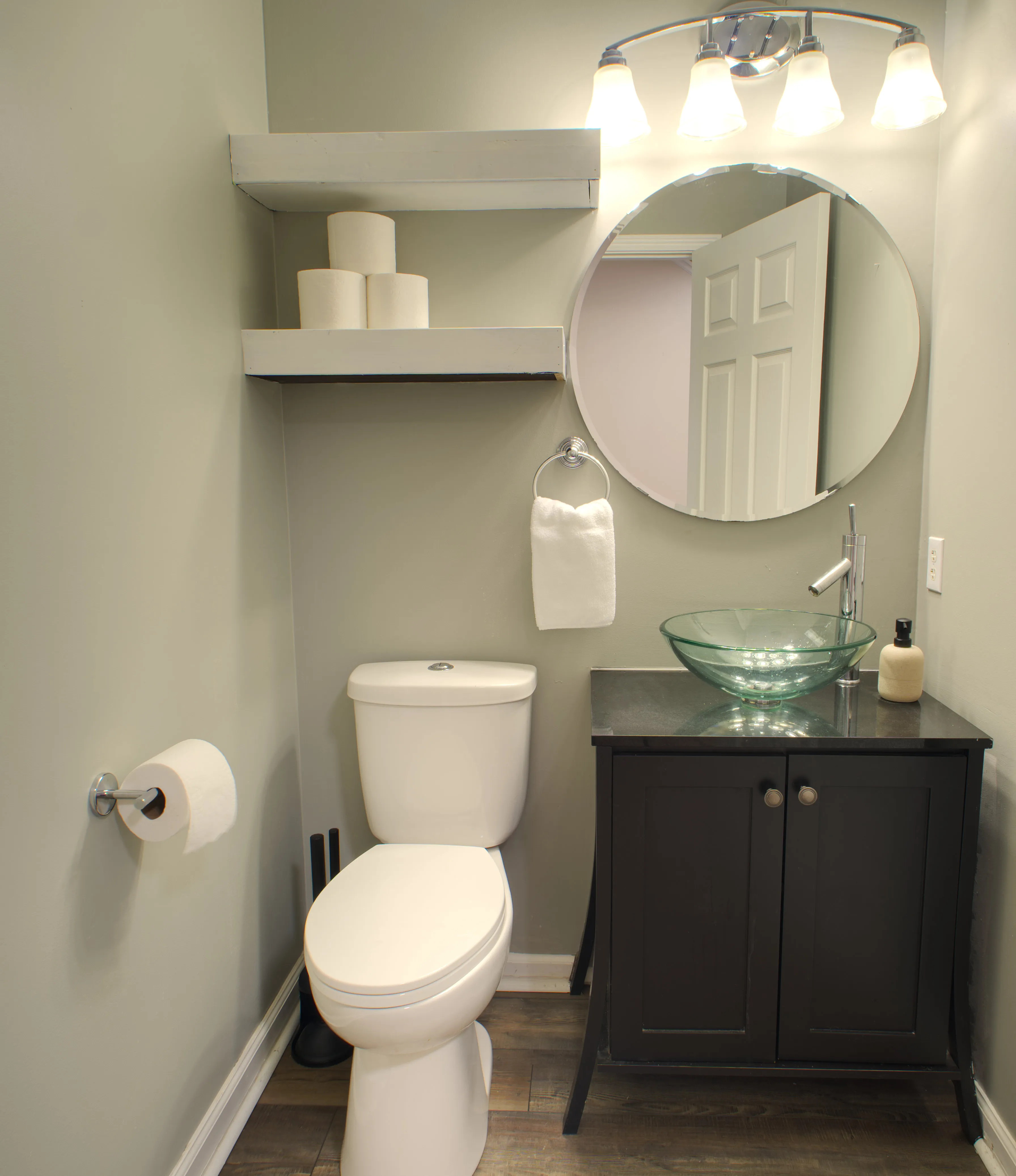 Downstairs half bath